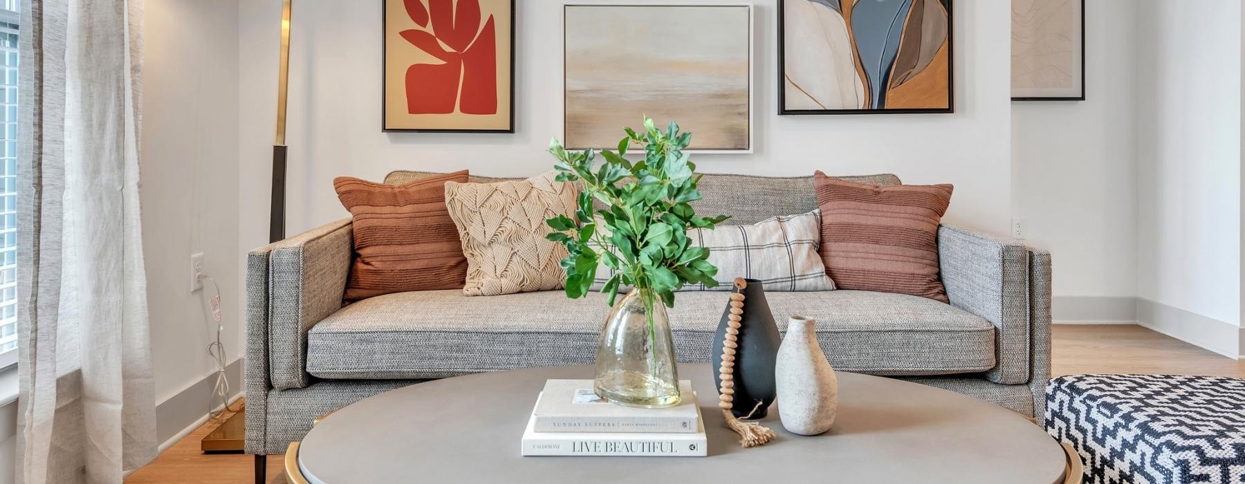 large, furnished living room
